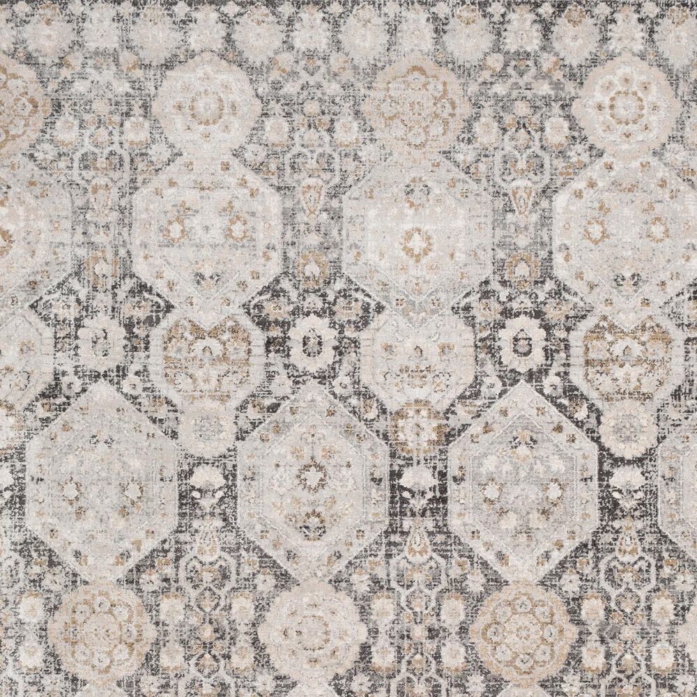 Surya Indigo IGO-2307 4&#39;3&quot; x 5&#39;6&quot; Black, Tan and White Area Rug, , large