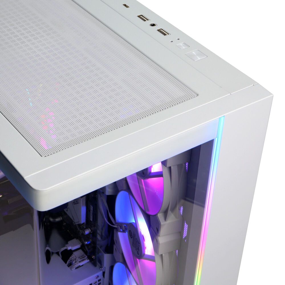 CyberPowerPC Gamer Supreme Gaming Desktop | AMD Ryzen 7 8700F - 32GB RAM - AMD Radeon RX 9060 XT Graphics - 2TB SSD in White, , large