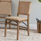 Linon Home Decor Norwich Woven Folding Chair in Natural, , large