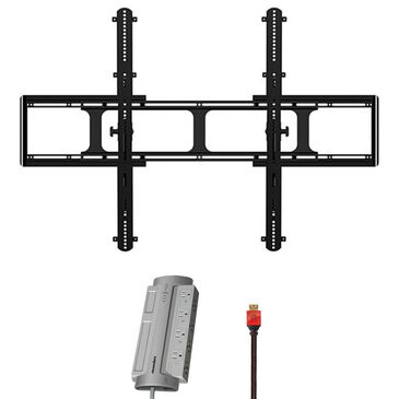 Tilting TV Wall Mount for 65" - 140" TVs with HDMI Cable in Black and Gray PowerMax 8 AC Outlet Surge Protector, , large