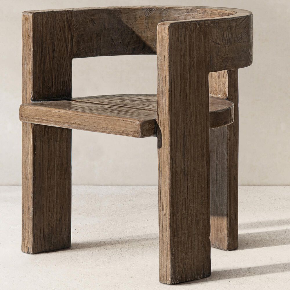 Jennifer Taylor Home Soren Arm Chair in Heritage Medium Dark Brown, , large