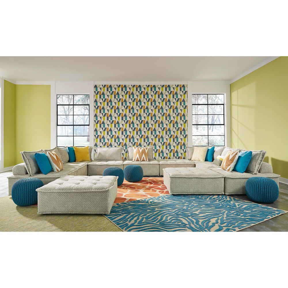 Ashley Bales 7-Piece Modular U-Shaped Sectional in Taupe, , large