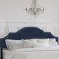 The Monday Company Cynthia Upholstered King Headboard in Navy, , large