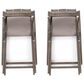 Hearth and Haven Nikki Outdoor Sling Chair with Pillow in Grey (Set of 2), , large