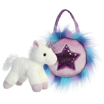 Fancy Pals 5.5" Sparkle Heart Purple Pet Carrier, , large