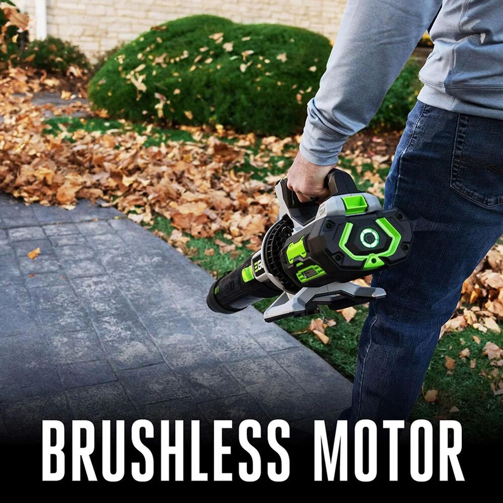 EGO 56V 880 CFM Cordless Brushless Blower with 4.0Ah Batteries and Charger in Gray and Black, , large