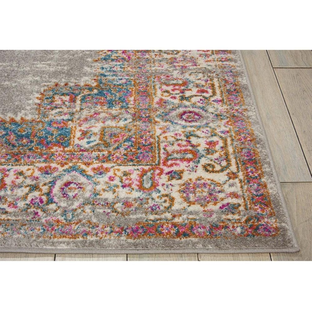 Nourison Passion PSN03 2&#39;2&quot; x 7&#39;6&quot; Grey Runner, , large