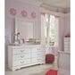 Ashley Anarasia 6-Drawer Dresser and Mirror in White, , large