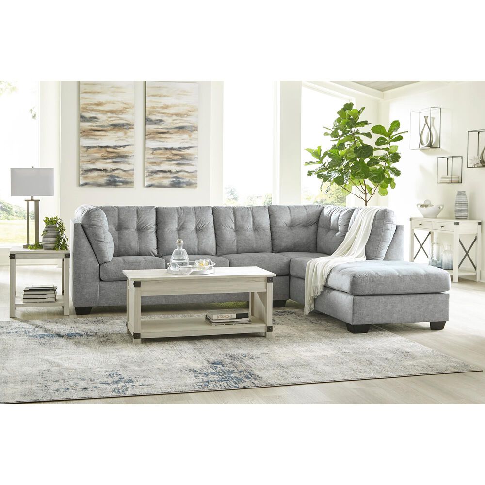 Signature Design by Ashley Falkirk 2-Piece Right Facing Sleeper Sectional with Chaise in Steel, , large