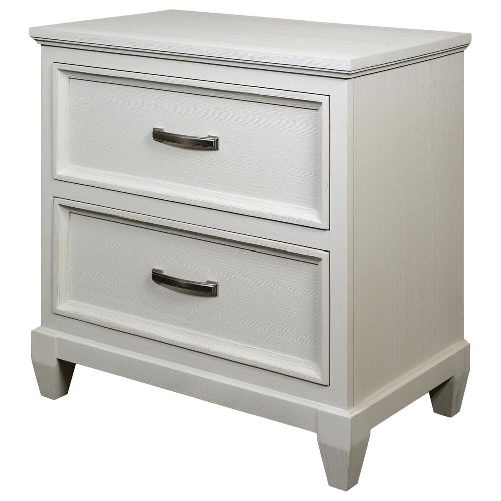 Shannon Hills Osborne 2-Drawer Nightstand in Winter White, , large