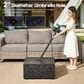 HOMLUX Patio Coffee Table with Solar Lighting in Black, , large