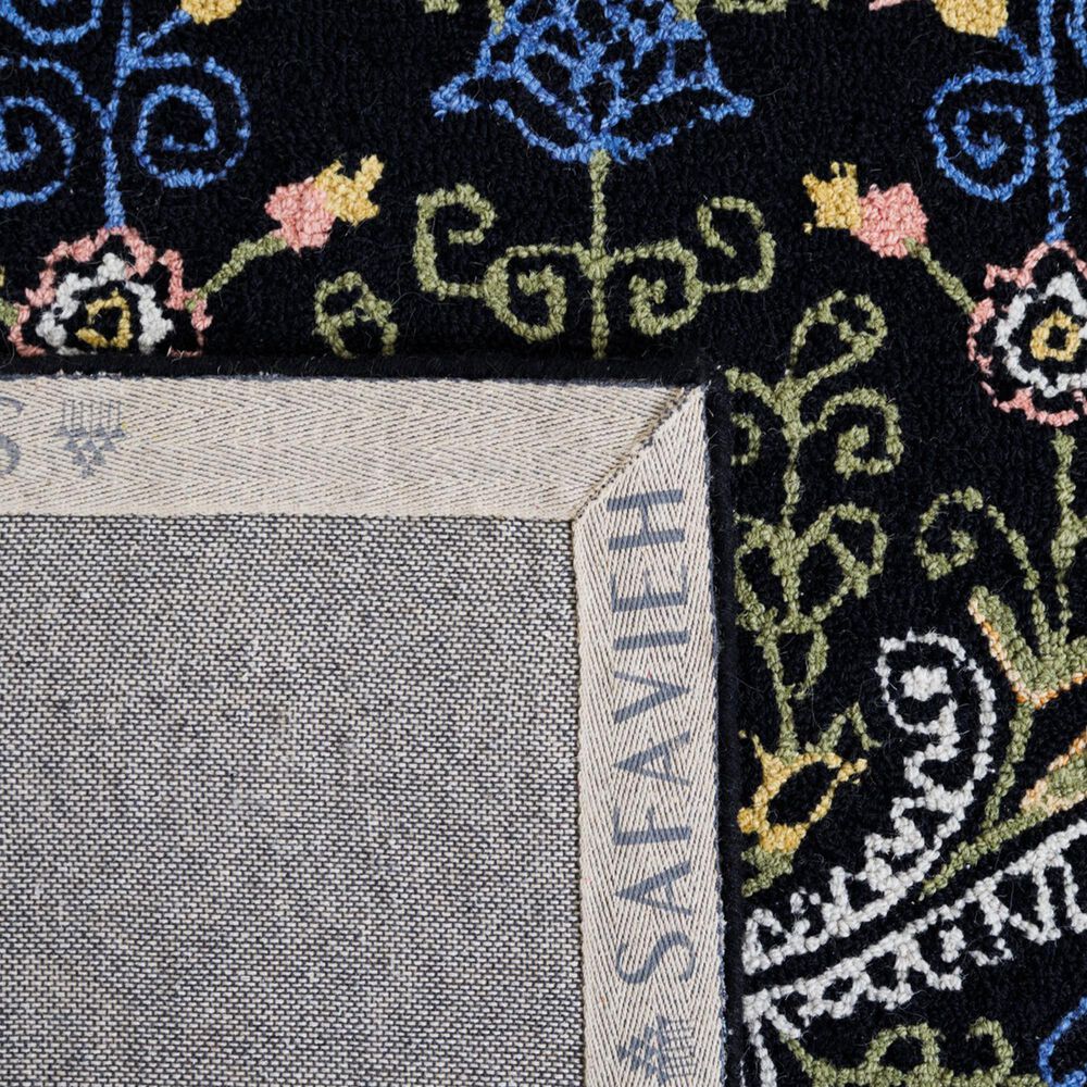 Safavieh Micro-Loop 3' x 5' Black and Green Area Rug, , large