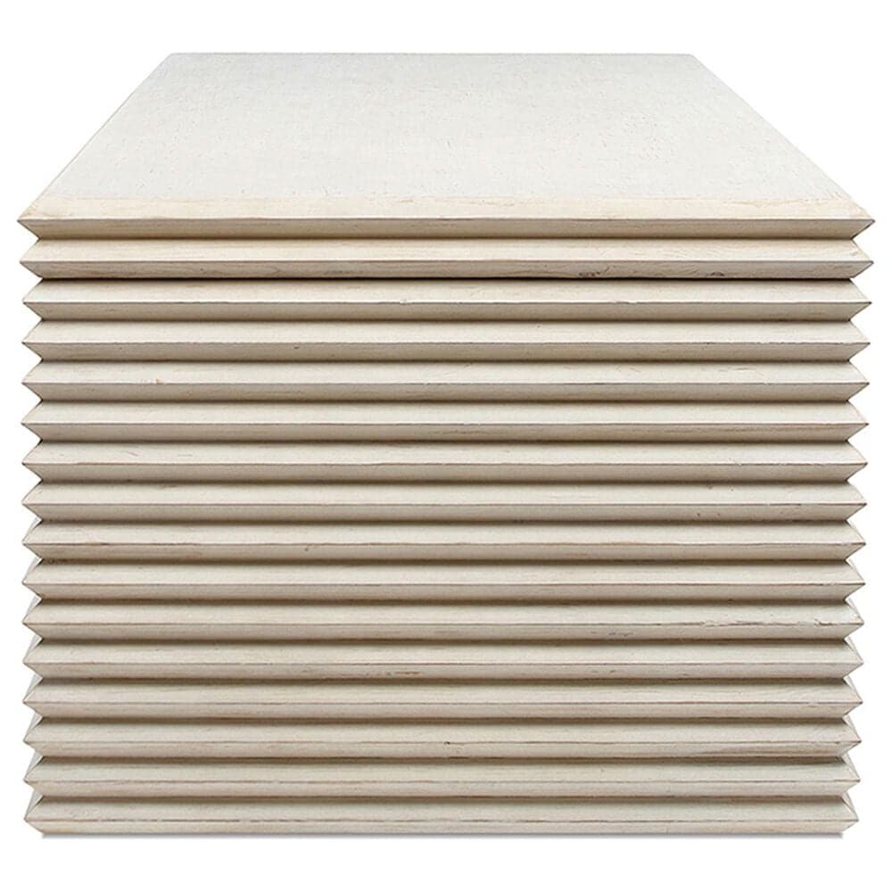 Jennifer Taylor Home Veda Dining Table in Whitewashed Natural - Table Only, , large