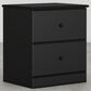 Lemoore Essentials 2 Drawer Nightstand in Black, , large