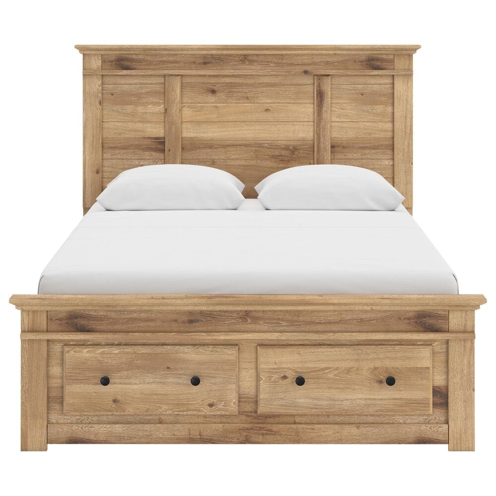 Ashley Makidern 2-Piece Queen Storage Bedroom Set with Two Drawers in Natural Brown, , large