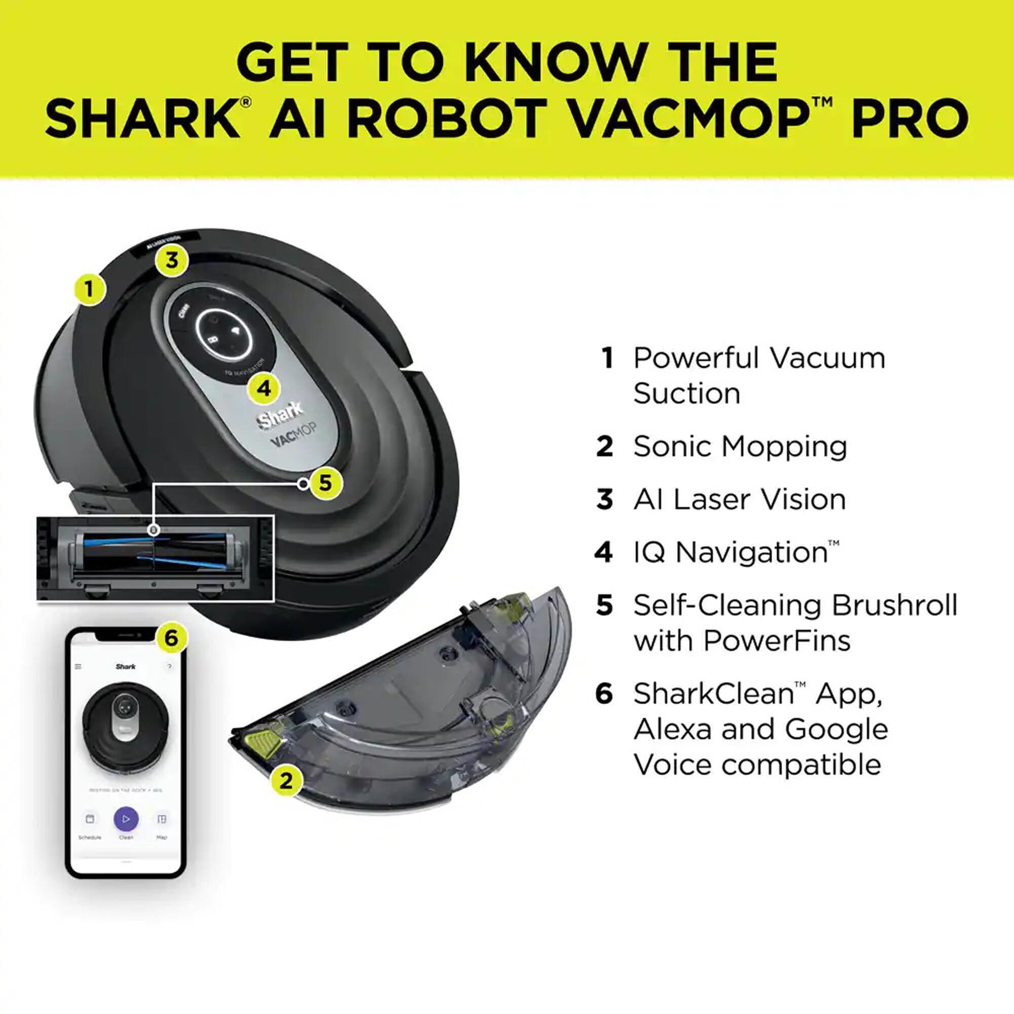 Euro Pro Vacmop Robot Vacuum and Mop 