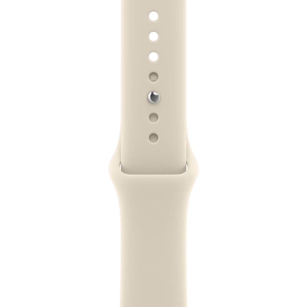 Apple Watch SE 3 (GPS) 44mm Starlight Aluminum Case with Sand Sport Band - M/L, , large