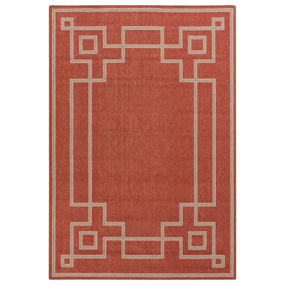 Surya Alfresco 8&#39;10&quot; x 12&#39;10&quot; Rust, Brown and Beige Indoor/Outdoor Area Rug, , large