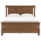 Ashley Rowlenstown King Panel Bed with Two Nightstands in Brown, , large