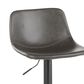 Lumisource Duke Adjustable Barstool in Grey and Black (Set of 2), , large
