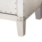 Baxton Studio Claude 3-Drawer End Table in Silver, , large