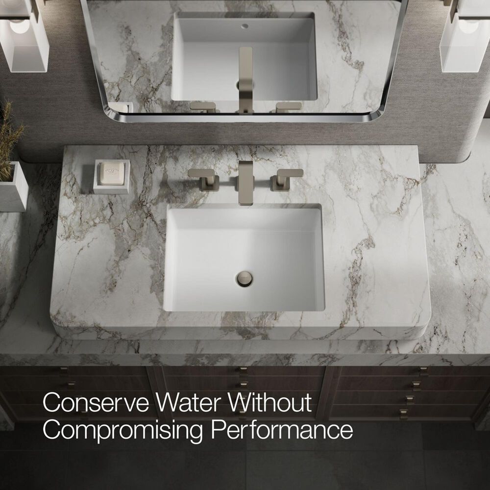 Kohler Parallel Widespread Bathroom Sink Faucet in Vibrant Brushed Nickel, , large