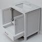Lexora Home Jacques 30" Single Bathroom Vanity in White with 2 cm White Carrara Marble Top and Rectangular Sink, , large