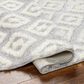 Surya Rodos RDO2338 6"7" x 9" Light Slate, White Area Rug, , large