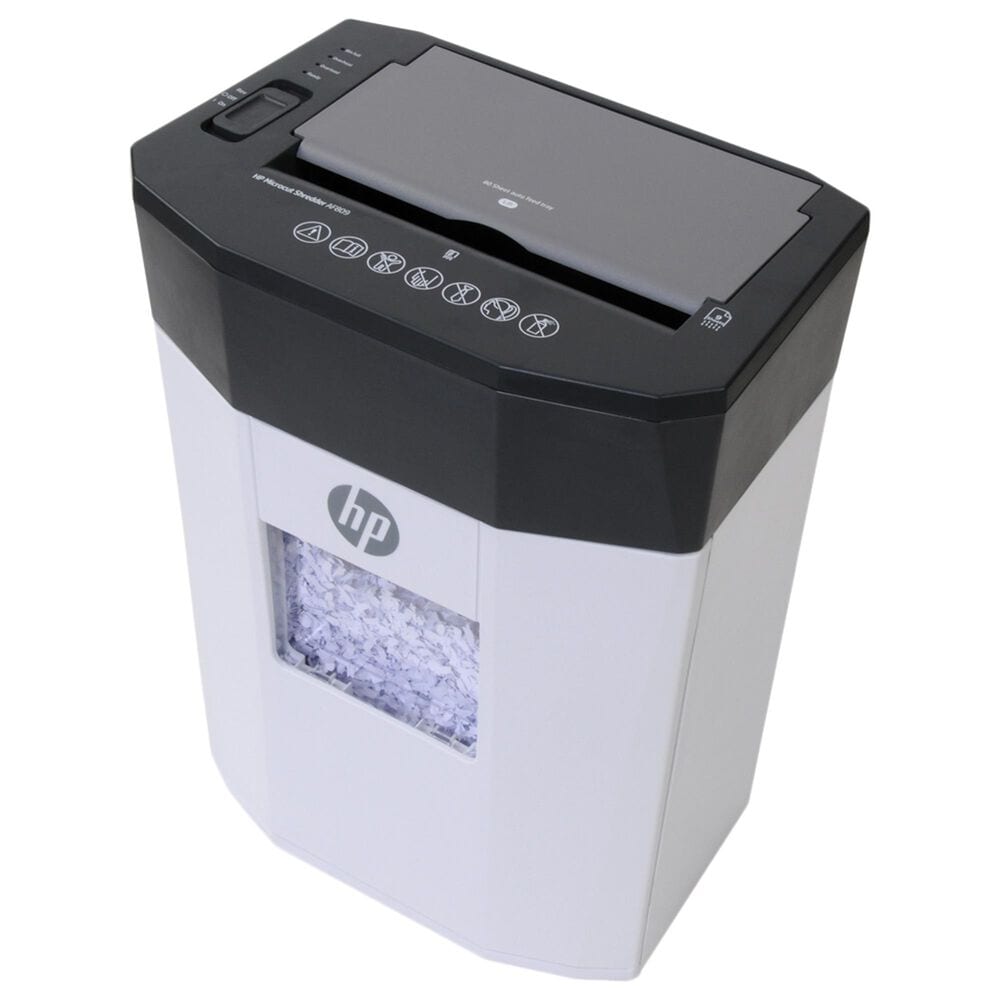 HP 80 Sheets Autofeed Microcut Shredder in White, , large