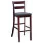 Linon Home Decor Torino Soho Bar Stool in Merlot, , large