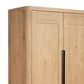 Universal Furniture Modern Wardrobe in Organic Natural Oak with Lighting, , large