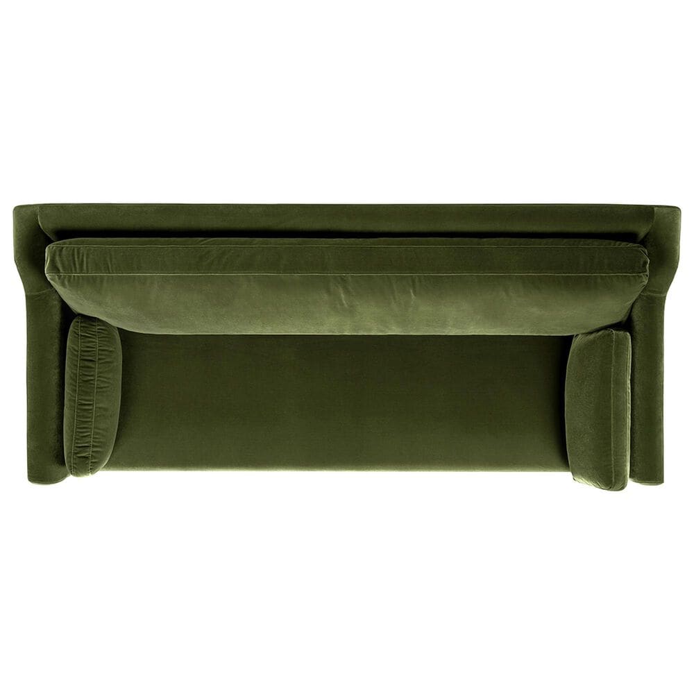 Jennifer Taylor Home Josephine 84.5" Upholstered Modern Sofa in Olive Green Velvet, , large