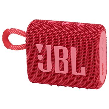 JBL Go 3 Waterproof Portable Bluetooth Speaker in Red, , large