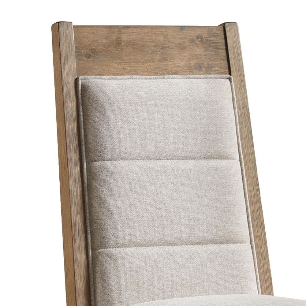 Hawthorne Furniture Landmark Upholstered Side Chair w/Webbed Seat in Weathered Oak, , large