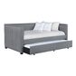 Pacific Landing Brodie Upholstered Twin Daybed With Trundle Grey, , large