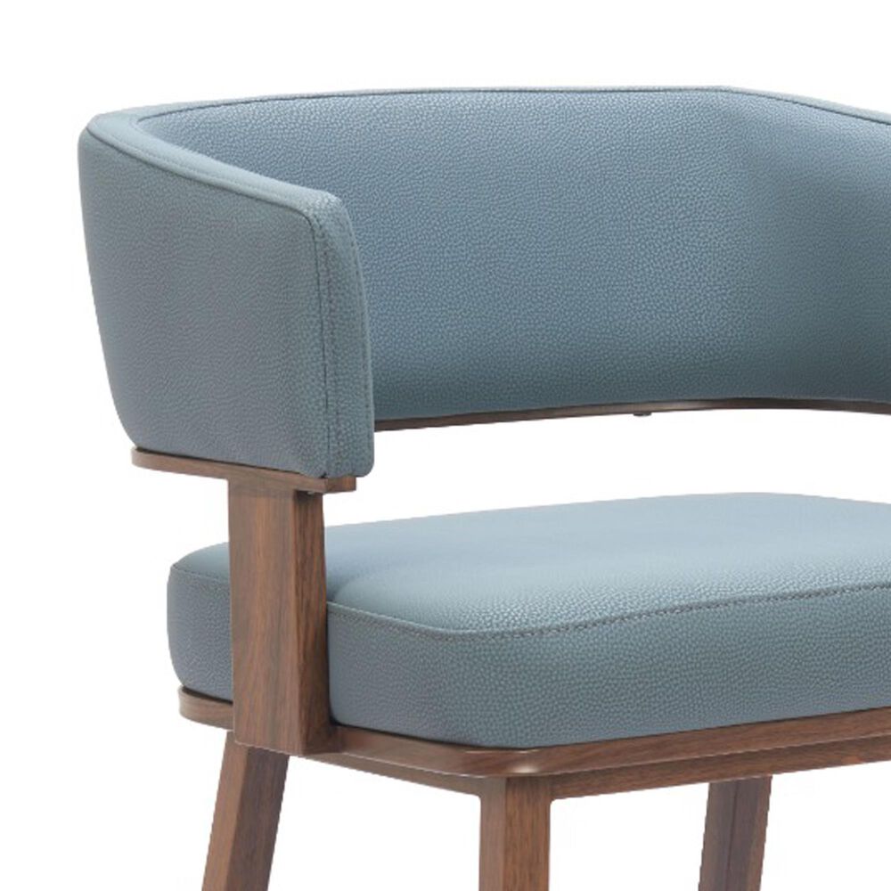 Zuo Modern Poise Barstool Azure Gray &amp; Walnut, , large