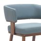 Zuo Modern Poise Barstool Azure Gray & Walnut, , large