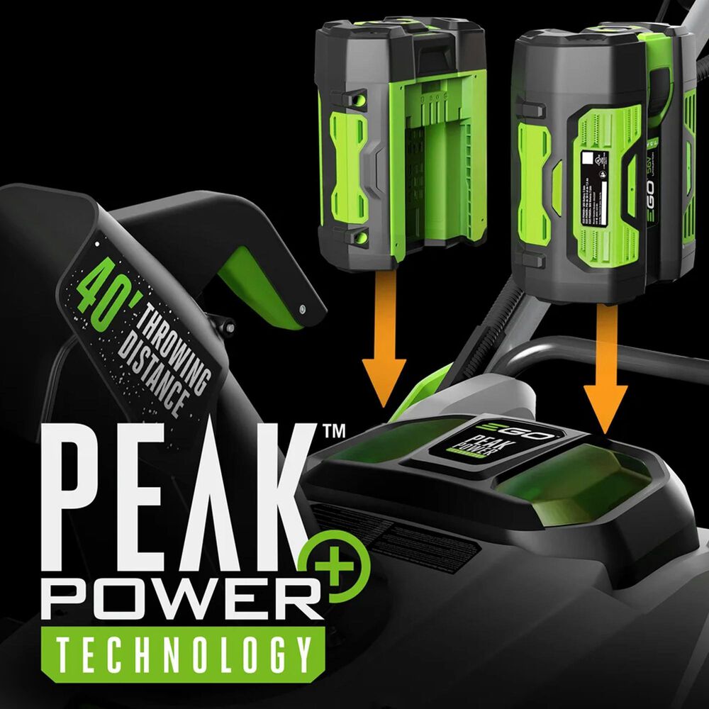 EGO 21" Power+ Auger Propelled Single-Stage Snow Blower Bare Tool w/ (2) 7.5ah batteries, and 560w Dual Port Charger, , large