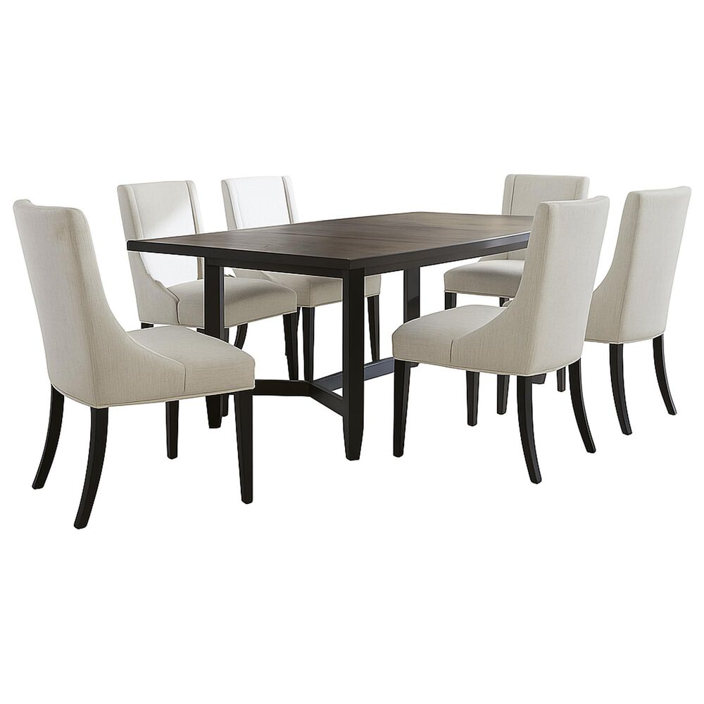 Aspen Furniture, Inc. Camden Dining Table and 6 Dining Side Chairs in Domino, , large