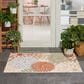 Nourison Aloha ALH05 2"8" x 4" Ivory and Multicolor Indoor/Outdoor Area Rug, , large