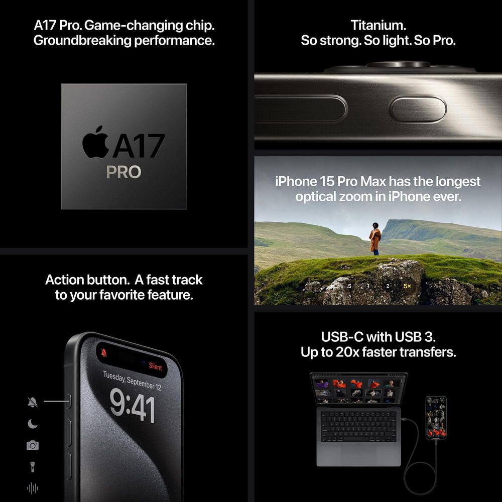 Apple iPhone 15 Pro Max 512GB Black Titanium | NFM