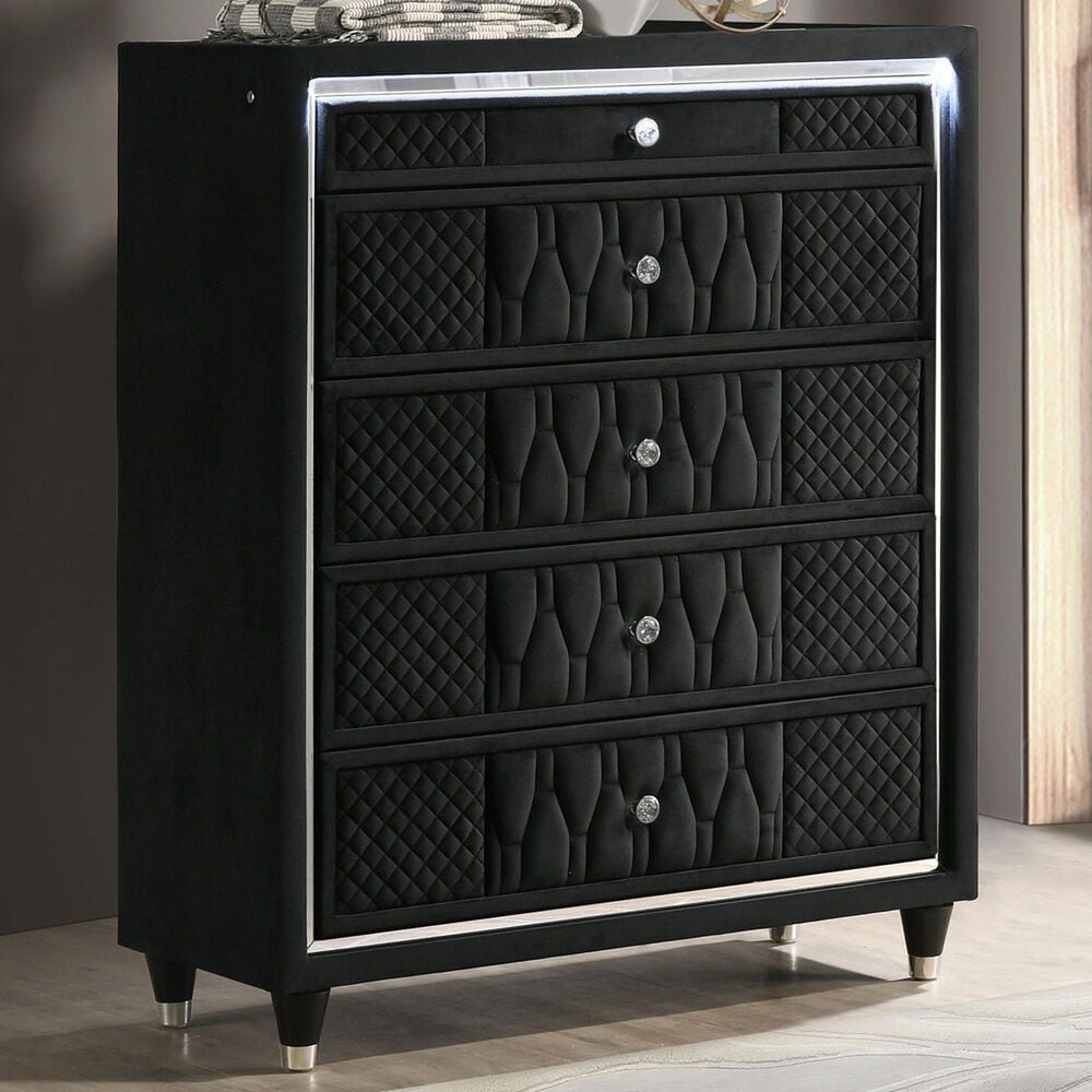 Pacific Landing Lorient 5-Drawer Chest in Black, , large