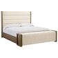 Ashley Marxmore King Upholstered Storage Bed with Two Nightstands in Brown, , large