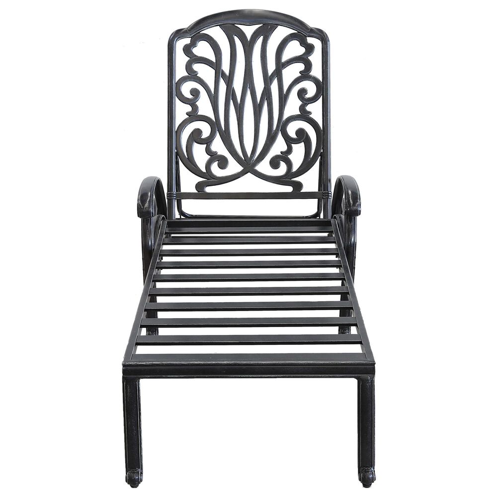 GatherCraft Geneva Patio Chaise Lounge with Cushion in Linen Beige, , large