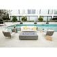 Elementi Fire Meteora Rectangular Propane Fire Pit Table in Space Gray, , large