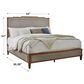 Ashley Sharlance Queen Upholstered Panel Bed in Light Brown, , large