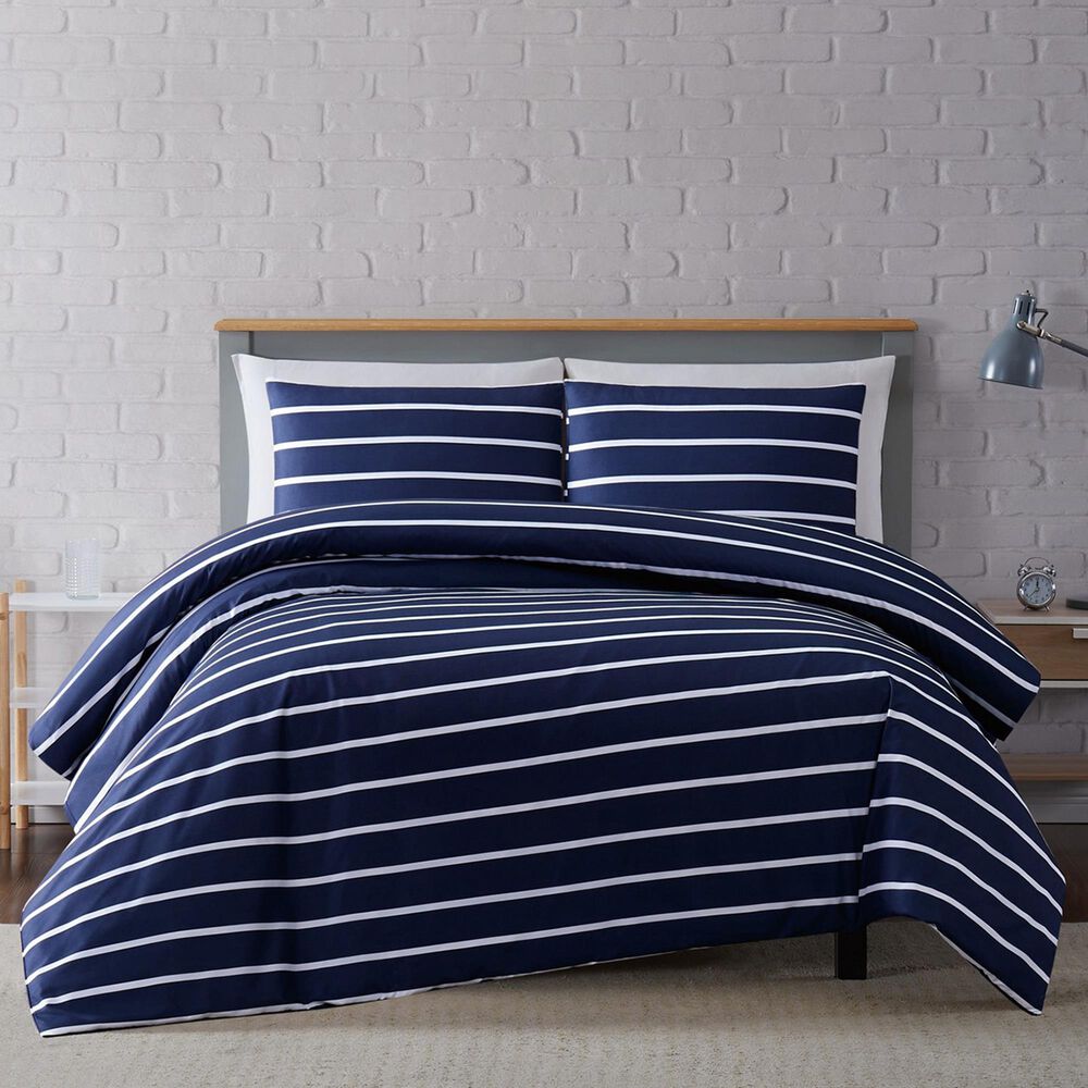 Pem America Truly Soft Maddow 3-Piece King Duvet Set in Navy, , large