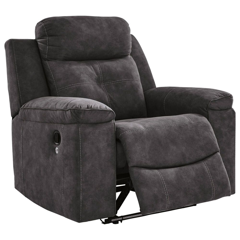 Ashley Brysonview Manual Zero Wall Recliner in Charcoal, , large
