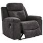 Ashley Brysonview Manual Zero Wall Recliner in Charcoal, , large