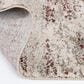 Central Oriental Oklahoma Tovey White Sand and Aqua 7"10" x 9"10" Area Rug, , large